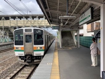 井野駅から高崎駅の乗車記録(乗りつぶし)写真