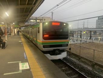 行田駅から浦和駅の乗車記録(乗りつぶし)写真