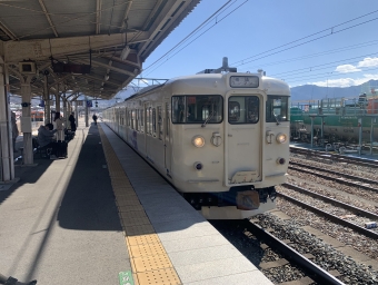 坂城駅から長野駅の乗車記録(乗りつぶし)写真
