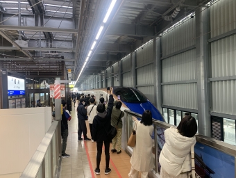 福井駅から富山駅の乗車記録(乗りつぶし)写真