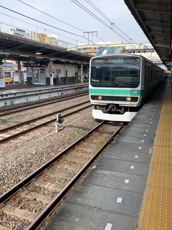 我孫子駅から日暮里駅の乗車記録(乗りつぶし)写真