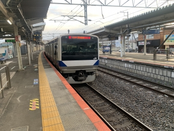 土浦駅から龍ケ崎市駅の乗車記録(乗りつぶし)写真