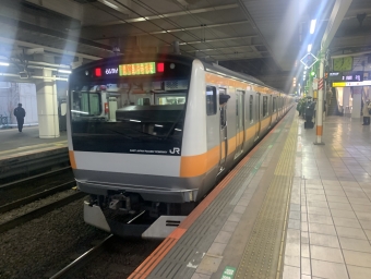 立川駅から三鷹駅の乗車記録(乗りつぶし)写真