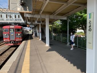 豊野駅から妙高高原駅の乗車記録(乗りつぶし)写真