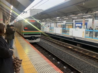 浦和駅から赤羽駅の乗車記録(乗りつぶし)写真