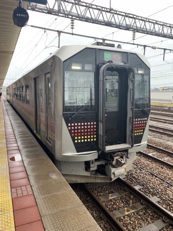 酒田駅から余目駅の乗車記録(乗りつぶし)写真