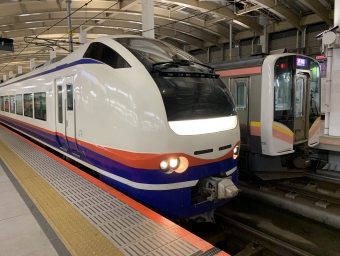 新潟駅から直江津駅の乗車記録(乗りつぶし)写真