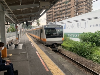 東青梅駅から河辺駅の乗車記録(乗りつぶし)写真