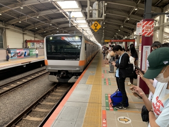 武蔵境駅から東京駅の乗車記録(乗りつぶし)写真