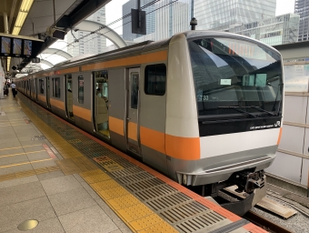 東京駅から神田駅の乗車記録(乗りつぶし)写真