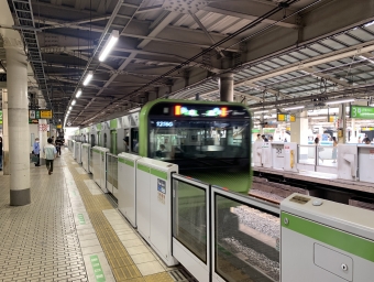 御徒町駅から上野駅の乗車記録(乗りつぶし)写真