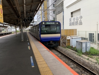 戸塚駅から横須賀駅の乗車記録(乗りつぶし)写真