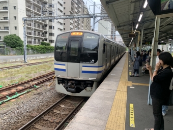 横須賀駅から久里浜駅の乗車記録(乗りつぶし)写真