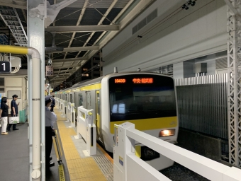 新小岩駅から平井駅の乗車記録(乗りつぶし)写真