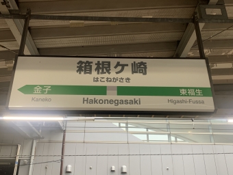 箱根ケ崎駅 写真:駅名看板