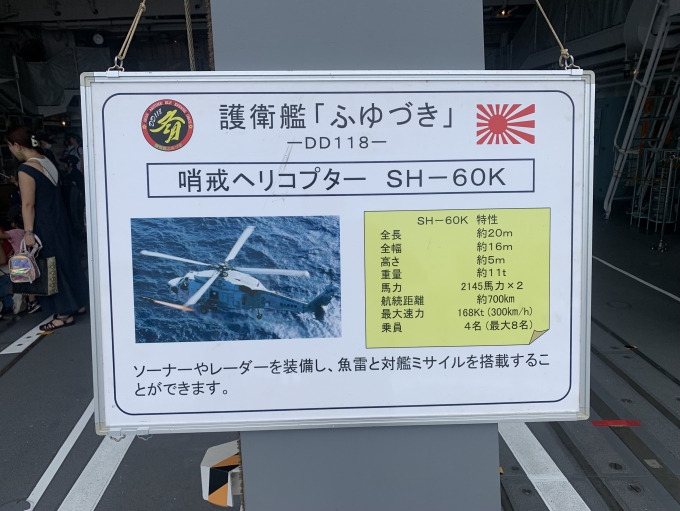 鉄道乗車記録の写真:旅の思い出(9)        「護衛艦「ふゆづき」艦艇公開（船橋埠頭）。」