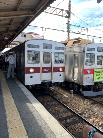 須坂駅から信州中野駅の乗車記録(乗りつぶし)写真