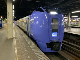 札幌駅から函館駅の乗車記録(乗りつぶし)写真