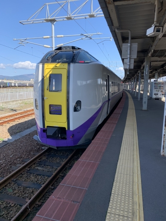 函館駅から苫小牧駅の乗車記録(乗りつぶし)写真