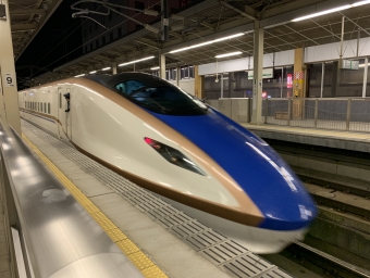 東京駅から上田駅の乗車記録(乗りつぶし)写真