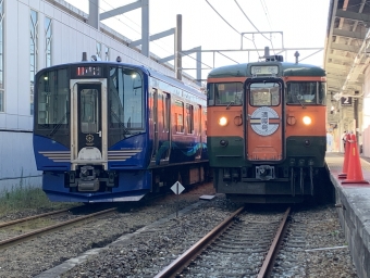軽井沢駅から田中駅の乗車記録(乗りつぶし)写真