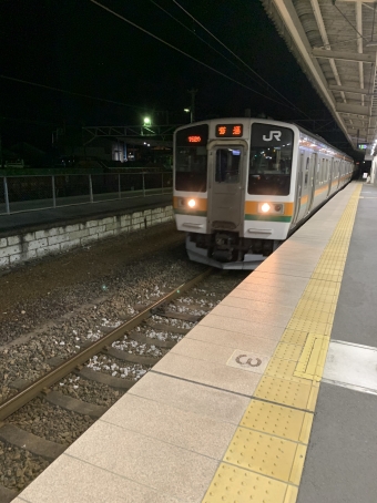 安中駅から高崎駅の乗車記録(乗りつぶし)写真