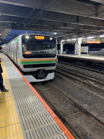 大宮駅から小金井駅の乗車記録(乗りつぶし)写真
