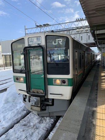 米沢駅から赤湯駅の乗車記録(乗りつぶし)写真