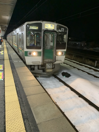 赤湯駅から山形駅の乗車記録(乗りつぶし)写真