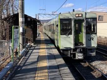 東小諸駅から小淵沢駅の乗車記録(乗りつぶし)写真