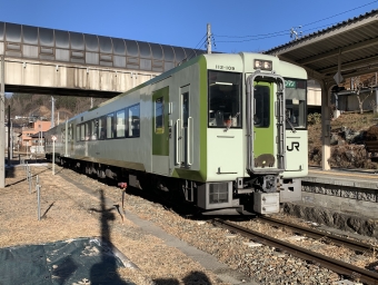 小淵沢駅から東小諸駅の乗車記録(乗りつぶし)写真