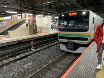 大宮駅から高崎駅の乗車記録(乗りつぶし)写真