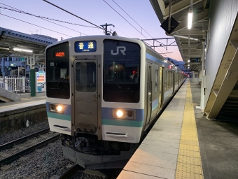 富士見駅から小淵沢駅の乗車記録(乗りつぶし)写真