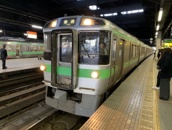 札幌駅から手稲駅の乗車記録(乗りつぶし)写真