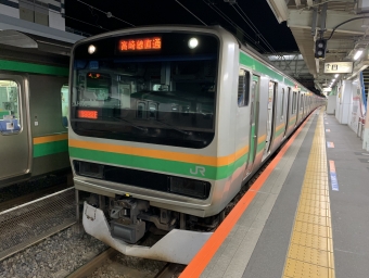 熊谷駅から高崎駅の乗車記録(乗りつぶし)写真