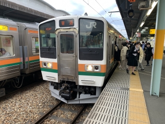桐生駅から新前橋駅の乗車記録(乗りつぶし)写真