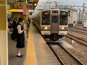 新前橋駅から水上駅の乗車記録(乗りつぶし)写真
