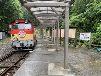 井川駅から千頭駅の乗車記録(乗りつぶし)写真