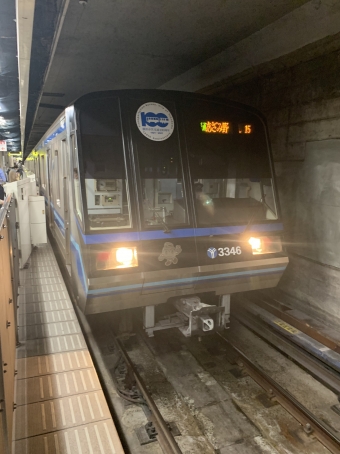 阪東橋駅からセンター南駅の乗車記録(乗りつぶし)写真