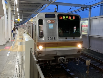 日吉駅から渋谷駅の乗車記録(乗りつぶし)写真