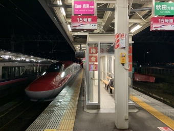 大曲駅から仙台駅の乗車記録(乗りつぶし)写真