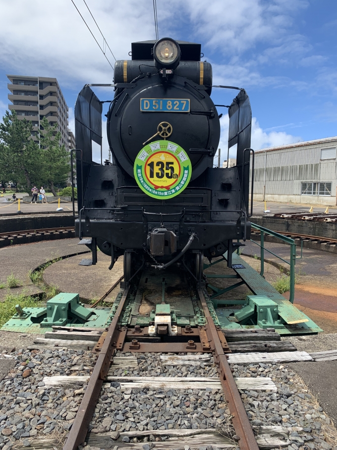 鉄道乗車記録の写真:列車・車両の様子(未乗車)(4)        「D51レールパーク
D51 827号機」