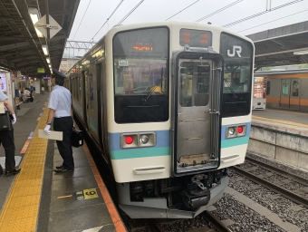 小淵沢駅から高尾駅の乗車記録(乗りつぶし)写真