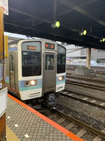 八王子駅から小淵沢駅の乗車記録(乗りつぶし)写真