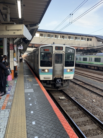 八王子駅から小淵沢駅の乗車記録(乗りつぶし)写真