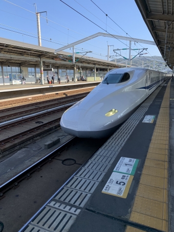 新山口駅から博多駅の乗車記録(乗りつぶし)写真