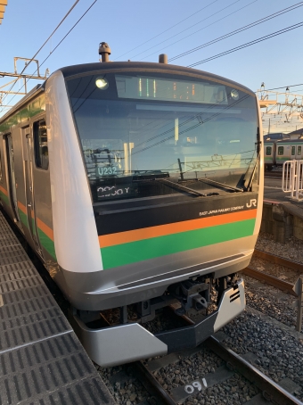 新宿駅から籠原駅の乗車記録(乗りつぶし)写真