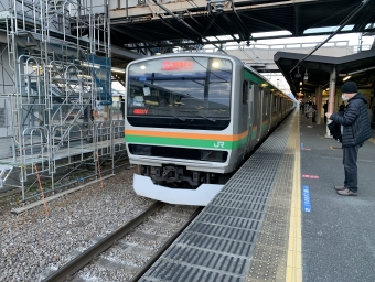 新町駅から新宿駅の乗車記録(乗りつぶし)写真