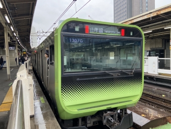 品川駅から代々木駅の乗車記録(乗りつぶし)写真