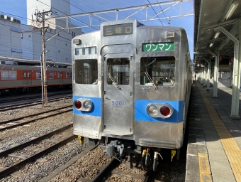 熊谷駅から御花畑駅の乗車記録(乗りつぶし)写真